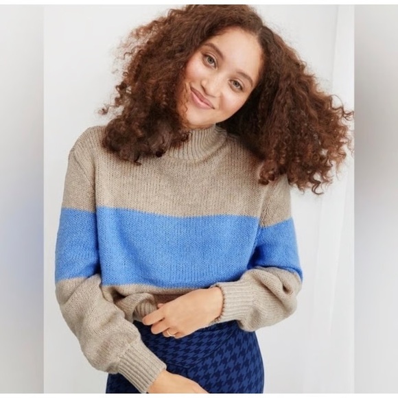 Aerie Oh-Snow-Soft Mock Neck Sweater S - Picture 1 of 5